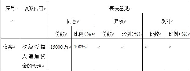 表决情况汇总表
